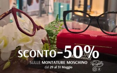 -50% SULLE MONTATURE MOSCHINO